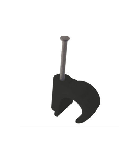 Black Nail-In Identification Clips 22mm (100)