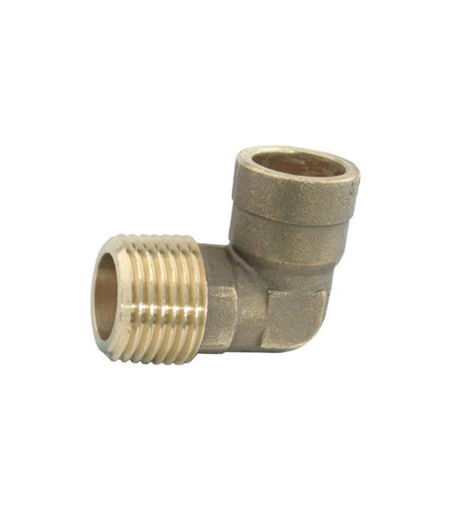 Solder Ring 22mm x 3/4" 90 Degree Elbow Male Iron