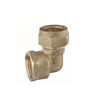 Compression 22mm x 3/4" Elbow Female Iron