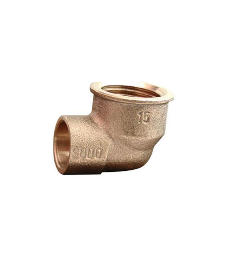End Feed  28mm x 1" Elbow Female Iron
