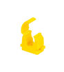 Yellow Wrap Over Identification Clips 22mm (100)