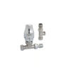 PETPAK15DECS - All Chrome Straight PETITE TRV & Lockshield Valve Pack