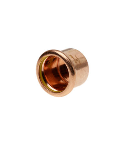 Pressfit Gas 28mm End Cap PFGEC-28 Copper Yellow EPDM
