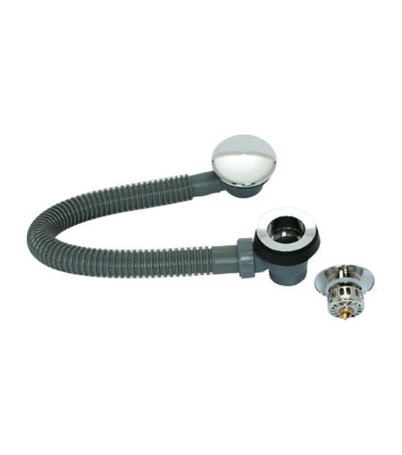 Easy Clean Bath Waste, Overflow and Chome Plated Clicker Plug