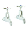 Skara Cross Top Sink Bib Taps CP