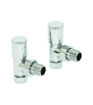 ASP Towel Warmer Modern Radiator Valve-Angled CP pair