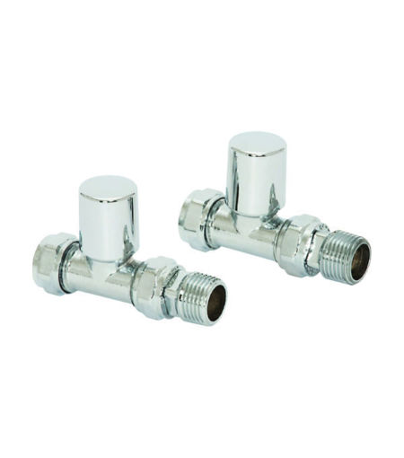 ASP Mini TW Radiator Valve - Straight pair