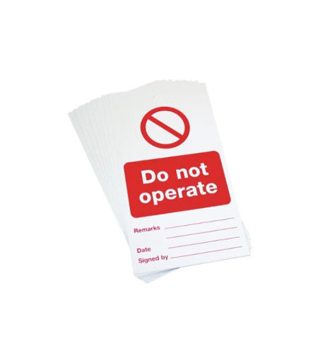 Regin "Do Not Operate" Plate REGP95