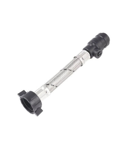 Salamander Shwr Pump Flexi 15mm Straight C/w iso Valve