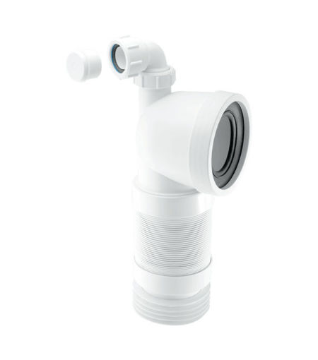 WC-CON8FV - 90 deg Flexible Pan Connector C/w Boss