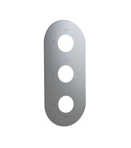 Oban Oval 3 Hole Face Plate