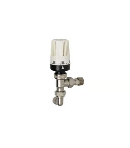 Myson 90deg Pushfit TRV2 15mm Nickle Plated