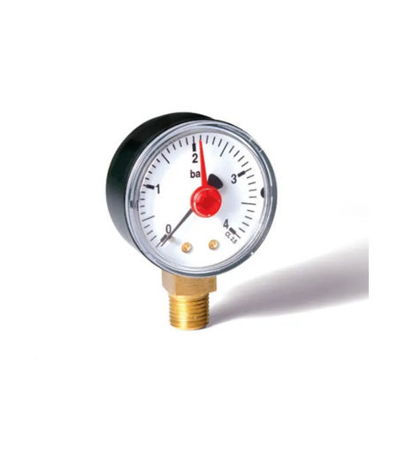 1/4" 0-6 Pressure Gauge Bottom Inlet