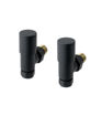 Eastbrook Matt Anthracite Angled Radiator Valves