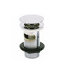 Infinita 1 1/4" Mushroom Spring Plug Basin Waste Slotted Brushed Nickel