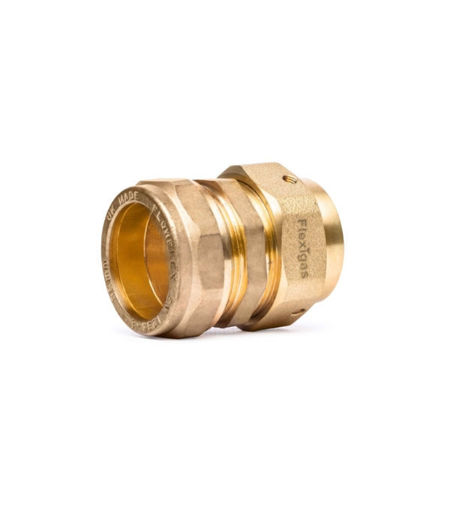 FlexiGas Fitting 32mm Straight Union To 35mm Copper (TracPipe Alternative - APP)