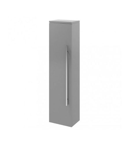 Kartell Purity Tall Boy Unit 350mm 1 Door - Storm Grey Gloss - (250mm Deep)