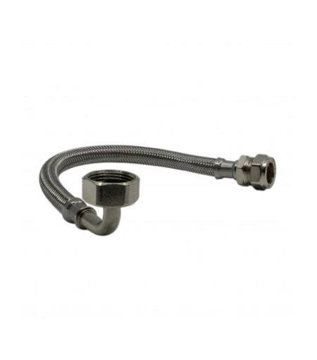 Masterflow Bent Flexi Tap Connector 15mm x 1/2 x 300mm