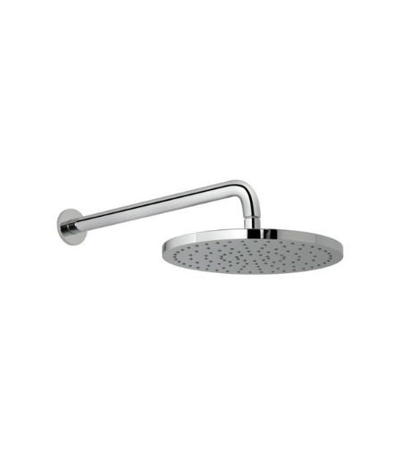 Vado Saturn 254mm Round shower Head With arm In Chrome