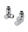 Eastbrook Corner radiator Valves (Chrome) - Pair
