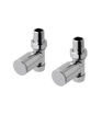 Eastbrook Straight Radiator Valve (Pair) Chrome 41.3008