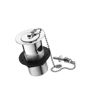 Armitage Shanks Slotted Basin Waste with Plastic Plug; Chain and Stay; Chrome