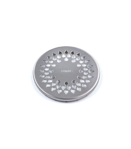 Purus Round 130mm Dia. SS Grate for Mini Gullies in Vinyl Floors - Drop Design