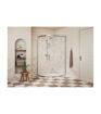 Rixon 1000x800mm 2 Door Offset Quadrant - Chrome