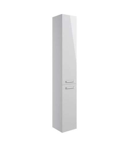 Avenue 350mm Floor Standing 2 Door Tall Unit - Grey Gloss