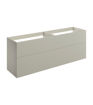 Stanwell 1180mm Wall Hung 4 Drawer Basin Unit (No Top) - Matt Latte