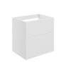 Stanwell 590mm Wall Hung 2 Drawer Basin Unit (No Top) - Matt White