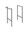Stanwell Optional Frame with Integrated Towel Rail - Matt Black
