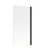Single Straight Bath Screen - Black