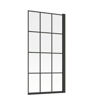 Single Straight Bath Screen - Black Framed