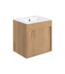 Embankment 510mm Wall Hung Unit Inc. Basin - Seville Oak