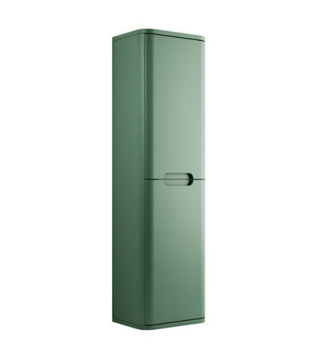 Laburnum 350mm 2 Door Wall Hung Tall Unit - Matt Sage Green