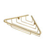 Steele 1-Tier Corner Shower Caddy - Brushed Brass
