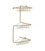 Steele 3-Tier Corner Shower Caddy - Brushed Brass