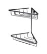 Steele 2-Tier Corner Shower Caddy - Black