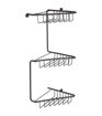 Steele 3-Tier Corner Shower Caddy - Black