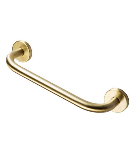 Straight 64cm Grab Rail - Brushed Brass