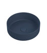 Huxley 355mm Ceramic Round Washbowl & Waste - Matt Deep Blue