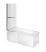 Orient P Shape 1700x850x560mm 0TH Shower Bath Pack (LH)