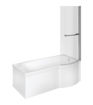 Orient P Shape 1700x850x560mm 0TH Shower Bath Pack (RH)