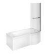 Orient P Shape SUPERCAST 1700x850x560mm 0TH Shower Bath Pack (RH)