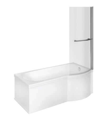 Orient P Shape SUPERCAST 1700x850x560mm 0TH Shower Bath Pack (RH)