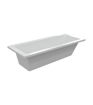 Vardon Square Single End 1600x700x550mm 0TH Bath w/Legs