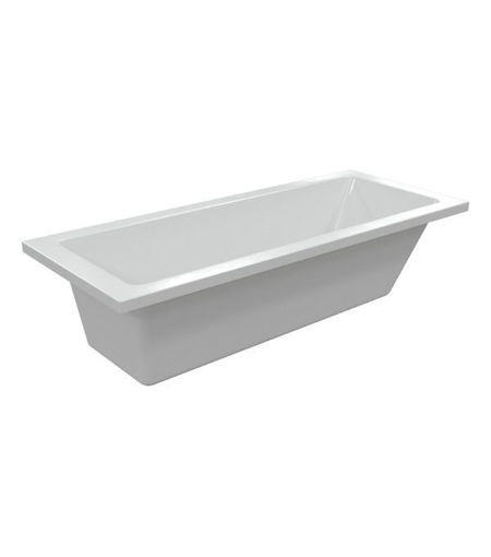 Vardon Square Single End 1800x800x550mm 0TH Bath w/Legs