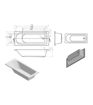 Piper D Shape Single End 1700x700x550mm 2TH Bath w/Legs