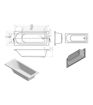 Piper D Shape Single End SUPERCAST 1700x700x550mm 2TH Bath w/Legs